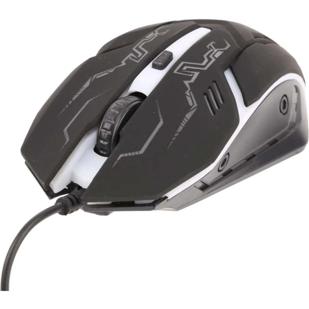 Mouse Gamer Alámbrico Vivitar Level Up Óptico 3200DPI 125Hz LED Scroll USB Negro