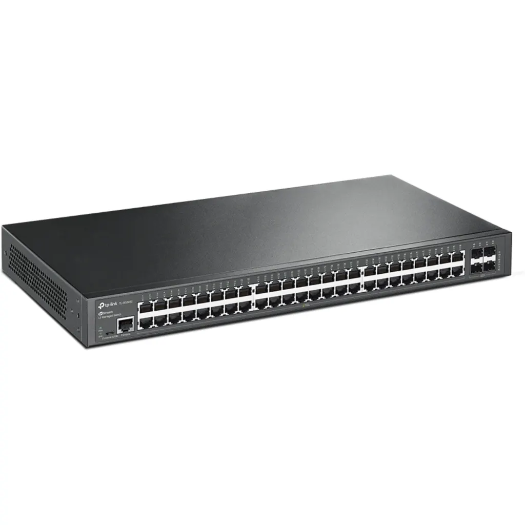 Imagen 1 de TP-Link JetStream T2600G-52TS - Conmutador - Gestionado - 48 x 10/100/1000 + 4 x Gigabit SFP - montaje en rack