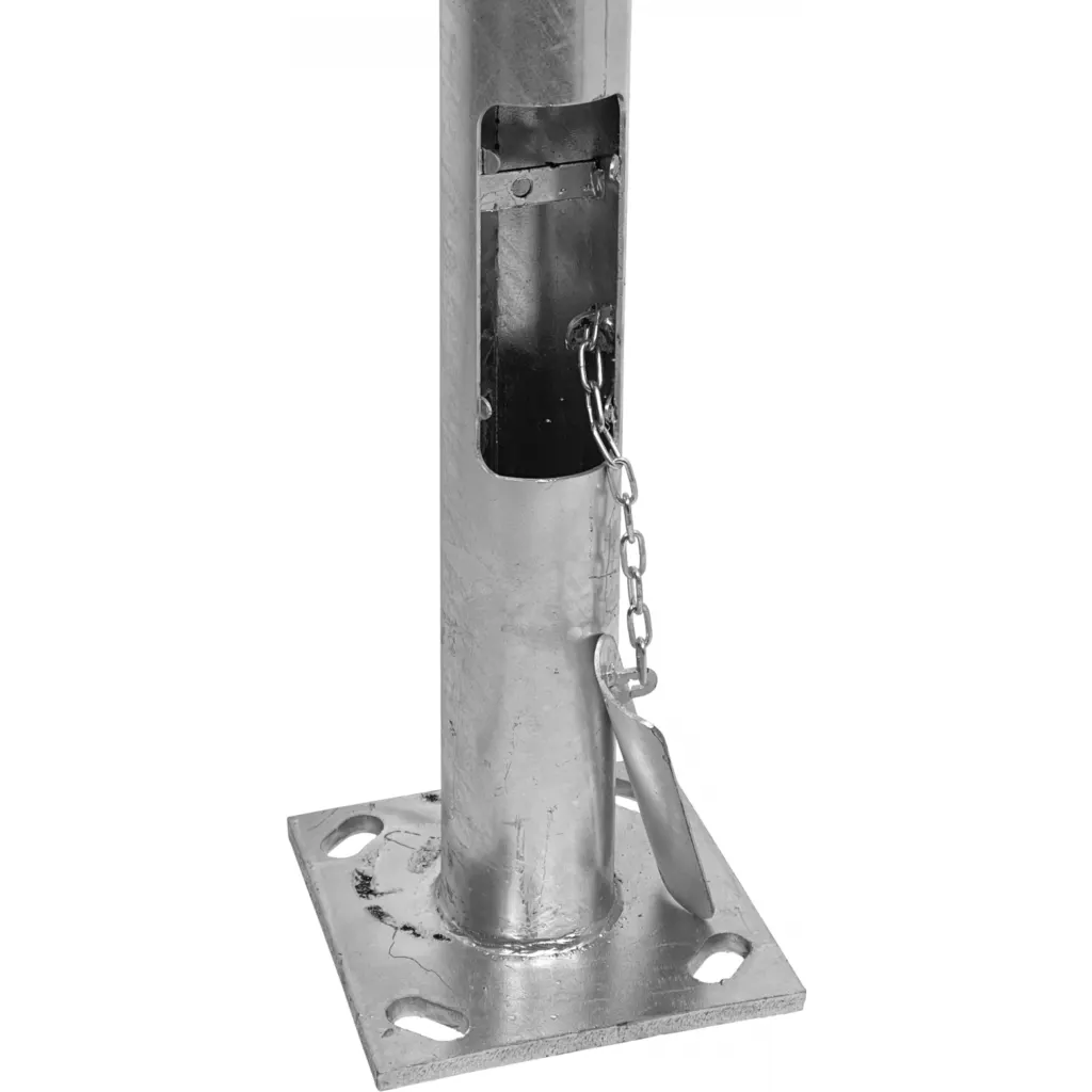Imagen 2 de Poste Conico 7mt 3mm Base-260x260x12mm no-inc-Canastillo Cono-140/60mm