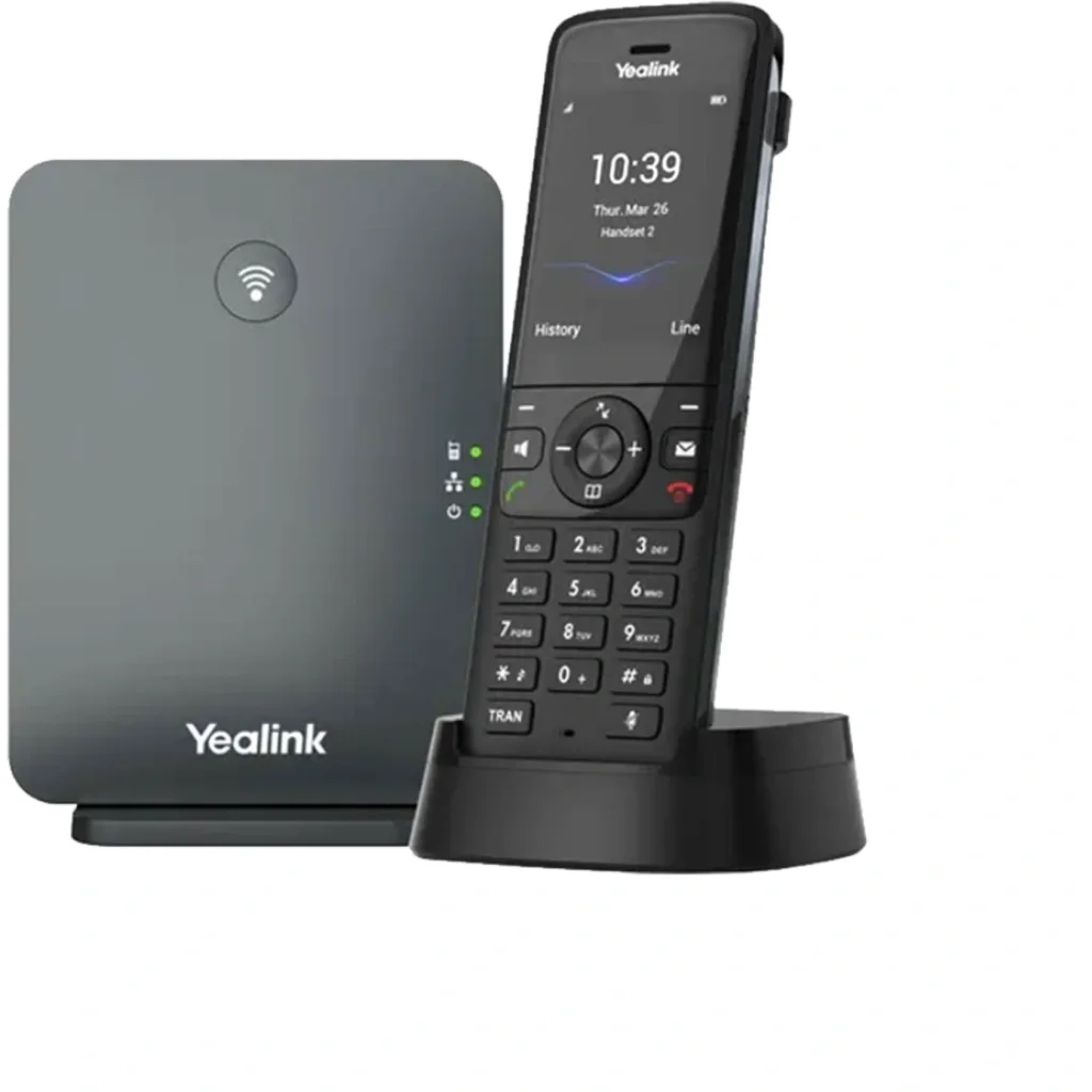 Sistema Telefónico Yealink DECT, Incluye Base W70B y Handset W78H
