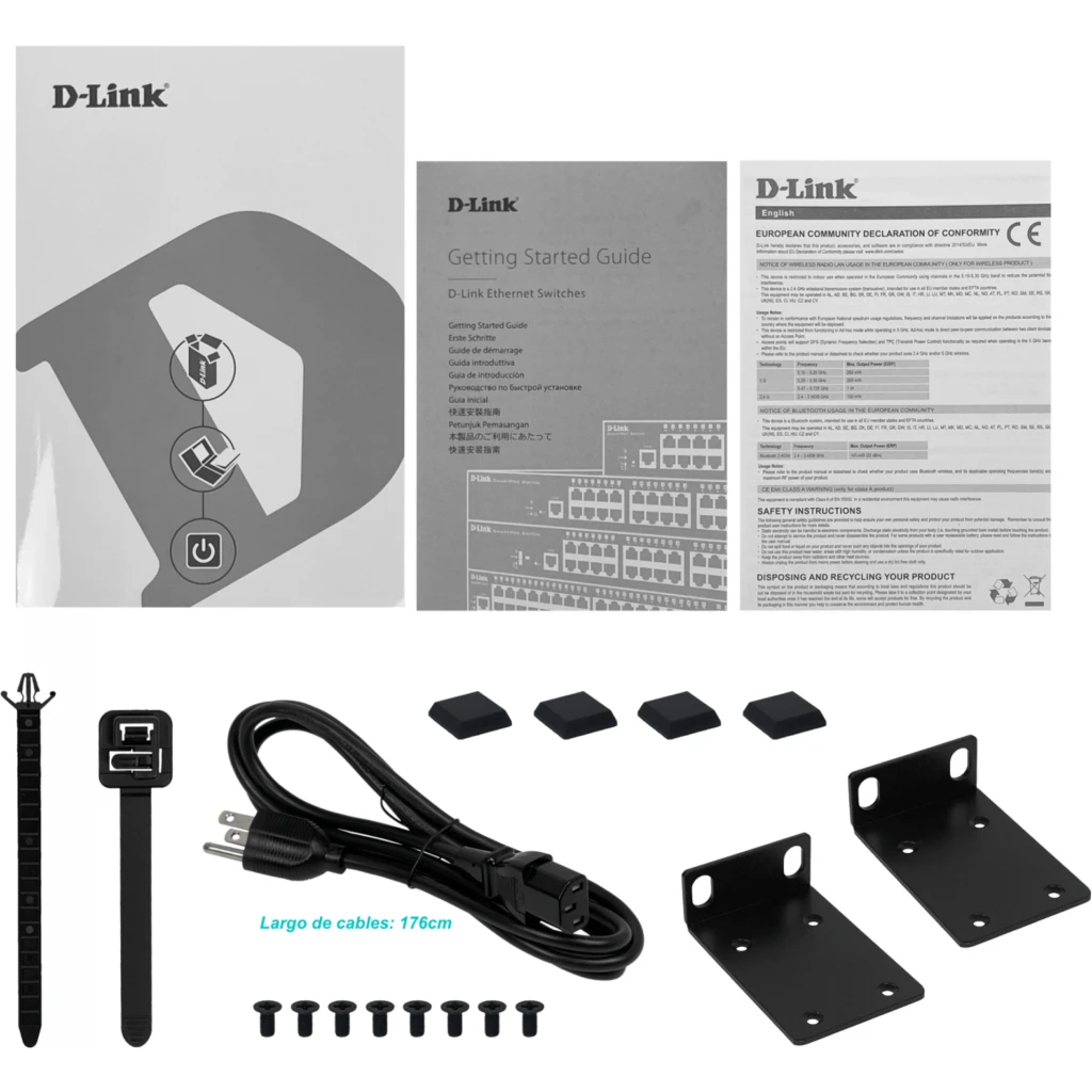 Imagen 1 de Switch D-Link DGS-1210-52P 52Port PoE Gigabit Smart Switch 24 PoE 1000Mbps
