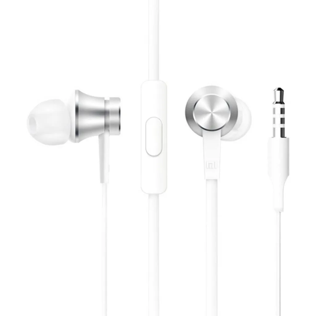 Imagen 1 de Audífonos Alámbricos InEar Xiaomi Mi Headphones Basic 3.5mm -1.25 M Plata