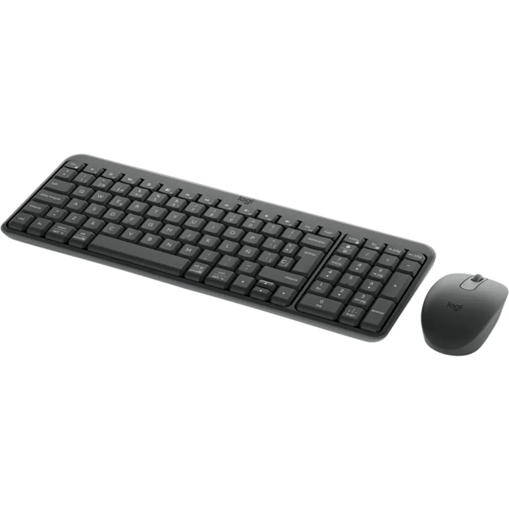 Imagen 4 de Kit Teclado Mouse Inalámbrico Logitech MK250 Compact, Qwerty Bluetooth Grafito