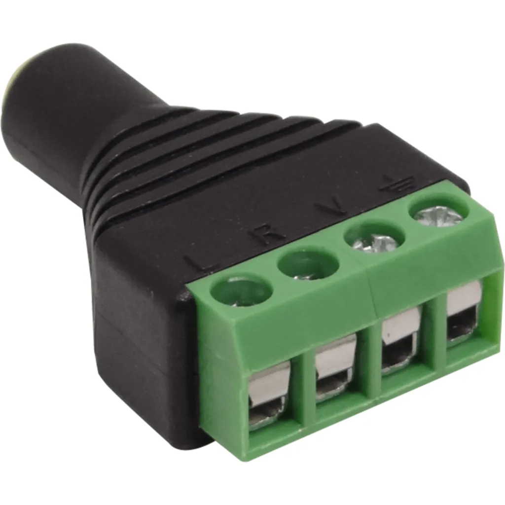 4pin-3,5mm-H a regleta Terminal A/V