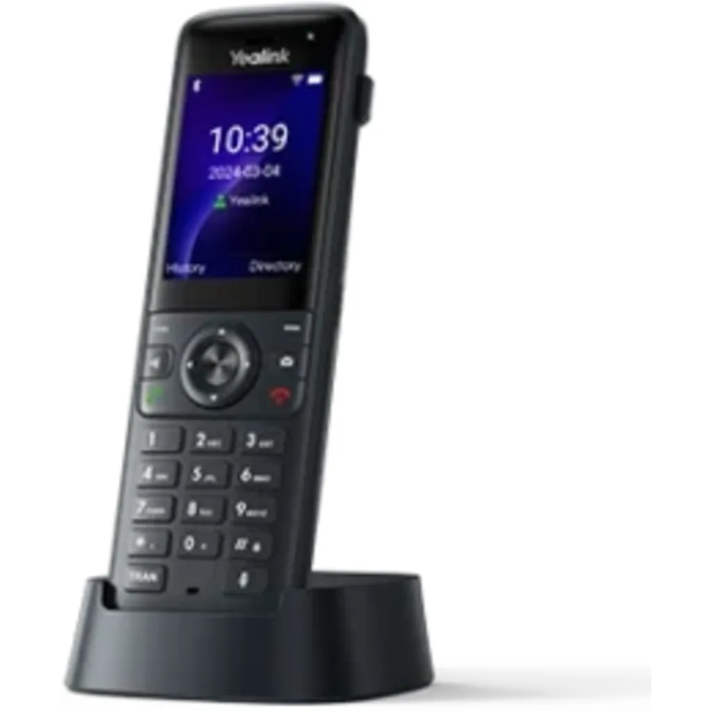 Imagen 3 de Telefono inalambrico SIP WI-FI 6 doble banda,pantalla color 2,4 pulgadas, bluetooth 5.0, 4 cuentas SIP y bateria de 2000mAh. Incluye base de carga