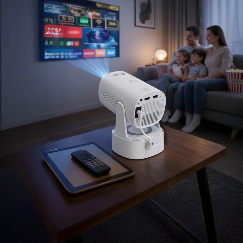 Imagen 5 de MLAB PROYECTOR SMART TUBE BATTERY WIFI DUAL-BAND 1080P 300ANSI LUMEN