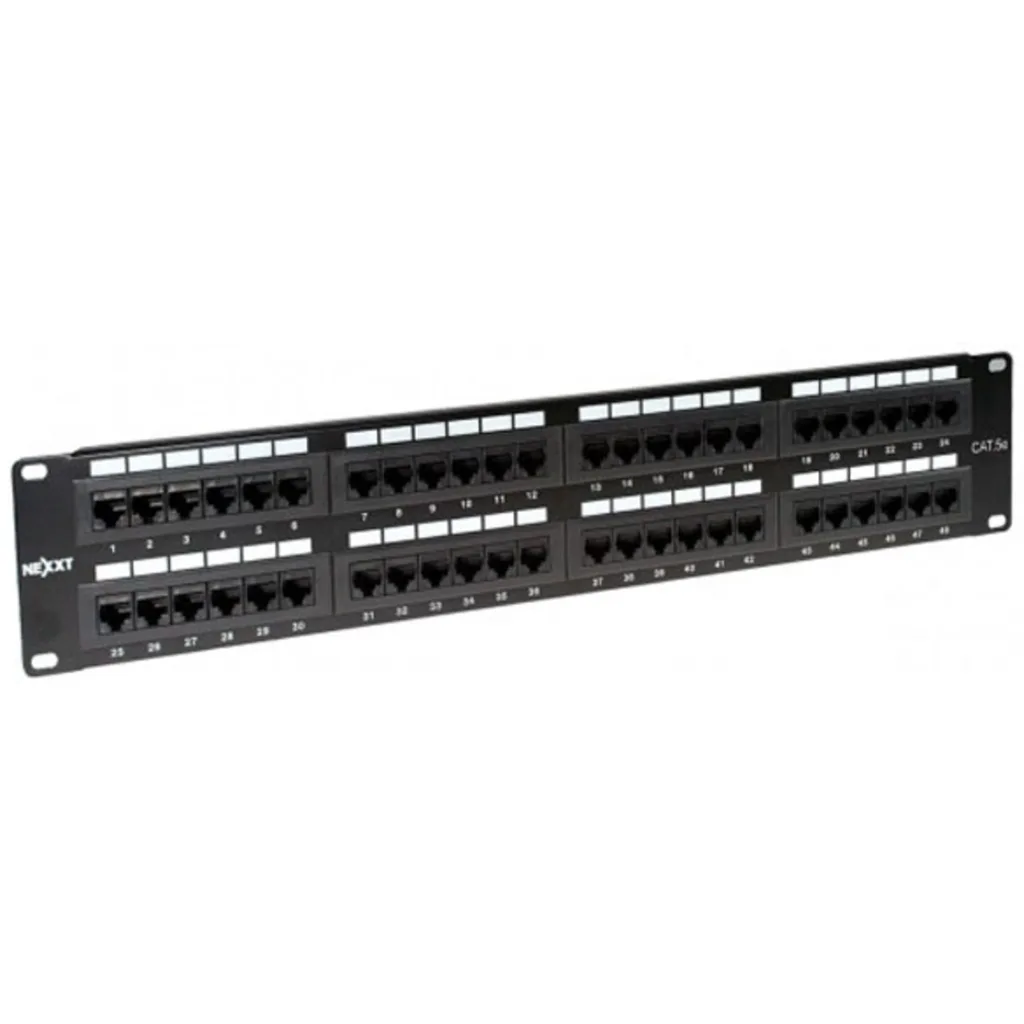 Nexxt Patch Panel 48P Cat5E NEGRO