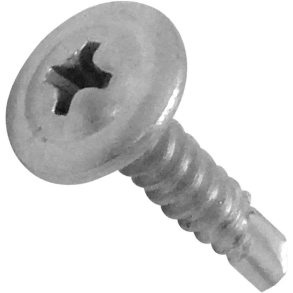 Lenteja-10mm 100u. 8x3/4 Largo-19mm Zn Tornillo Autoperforante 0,75p