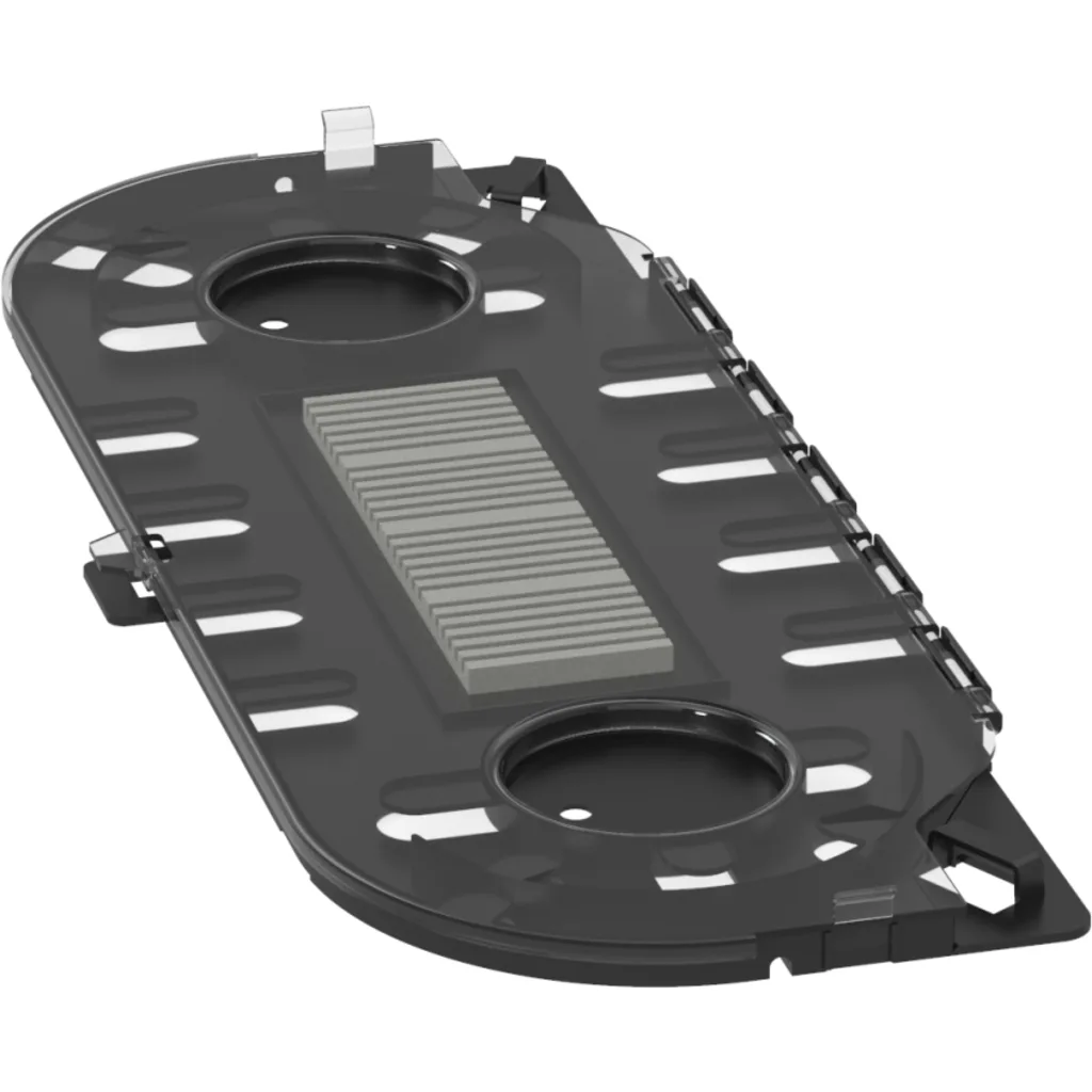 Imagen 2 de Fiber optic splice module holds and protects up to 24 fusion splices. 