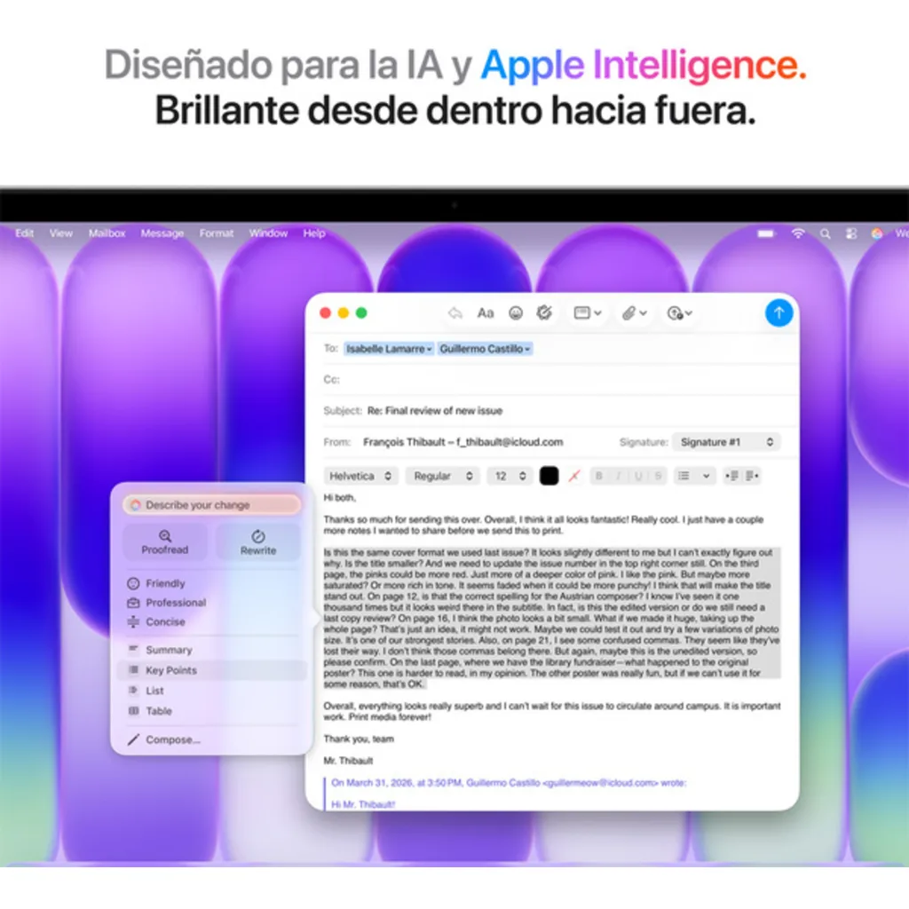 Imagen 9 de MacBook Neo 13/ A18 6C/ GPU 5C/ 8 RAM/ 512GB touch ID plata