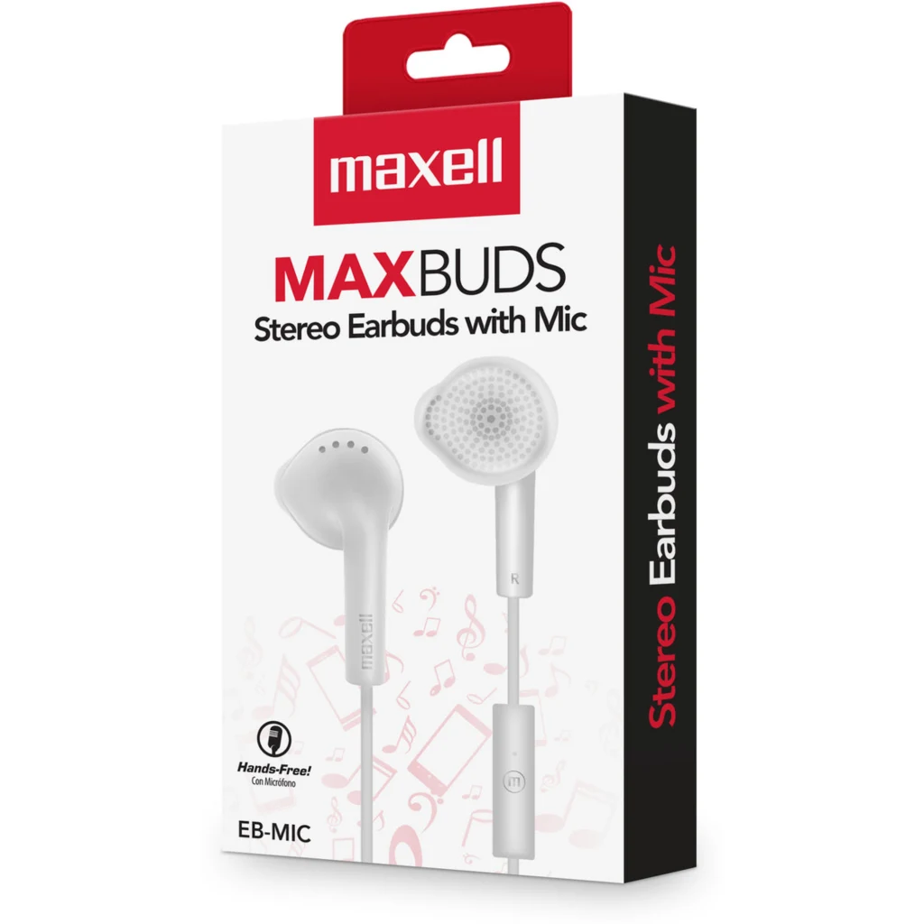 Imagen 3 de Audifonos de boton Maxell NEW EB-MIC WHITE