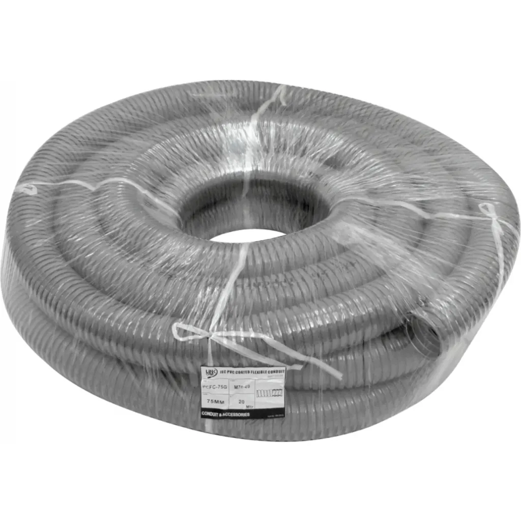 75mm Rollo-20mts Conduit Flexible Metalico Cubierto-PVC PCFC