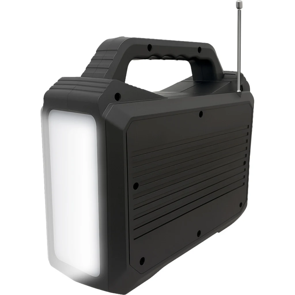 Imagen 2 de MLAB RADIO BATERIA EMERGENCIA SOLAR 10.000MAH CON LAMPARA + 3 AMPOLLETAS CON USB/TF/BT