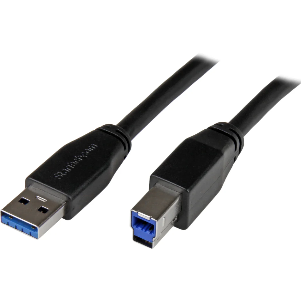 Imagen 2 de Cable USB 3.0 Tipo-A a USB Tipo-B M/M 5 Gbit/s 24/28AWG 10mts Act. Negro StarTec