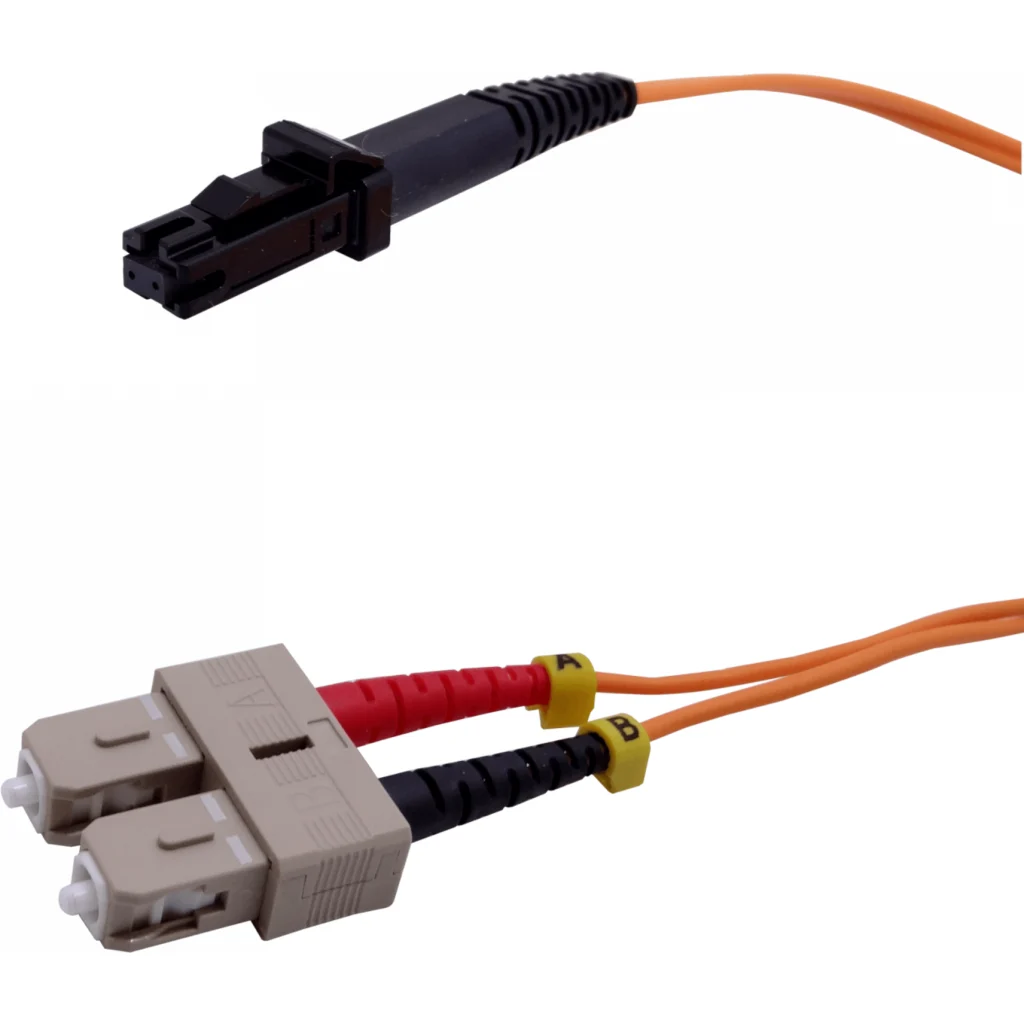 Imagen 1 de LSZH 1mt MTRJ-SC OM1 Multimodo MM Duplex Jumper Fibra 2.0mm 62.5/125um