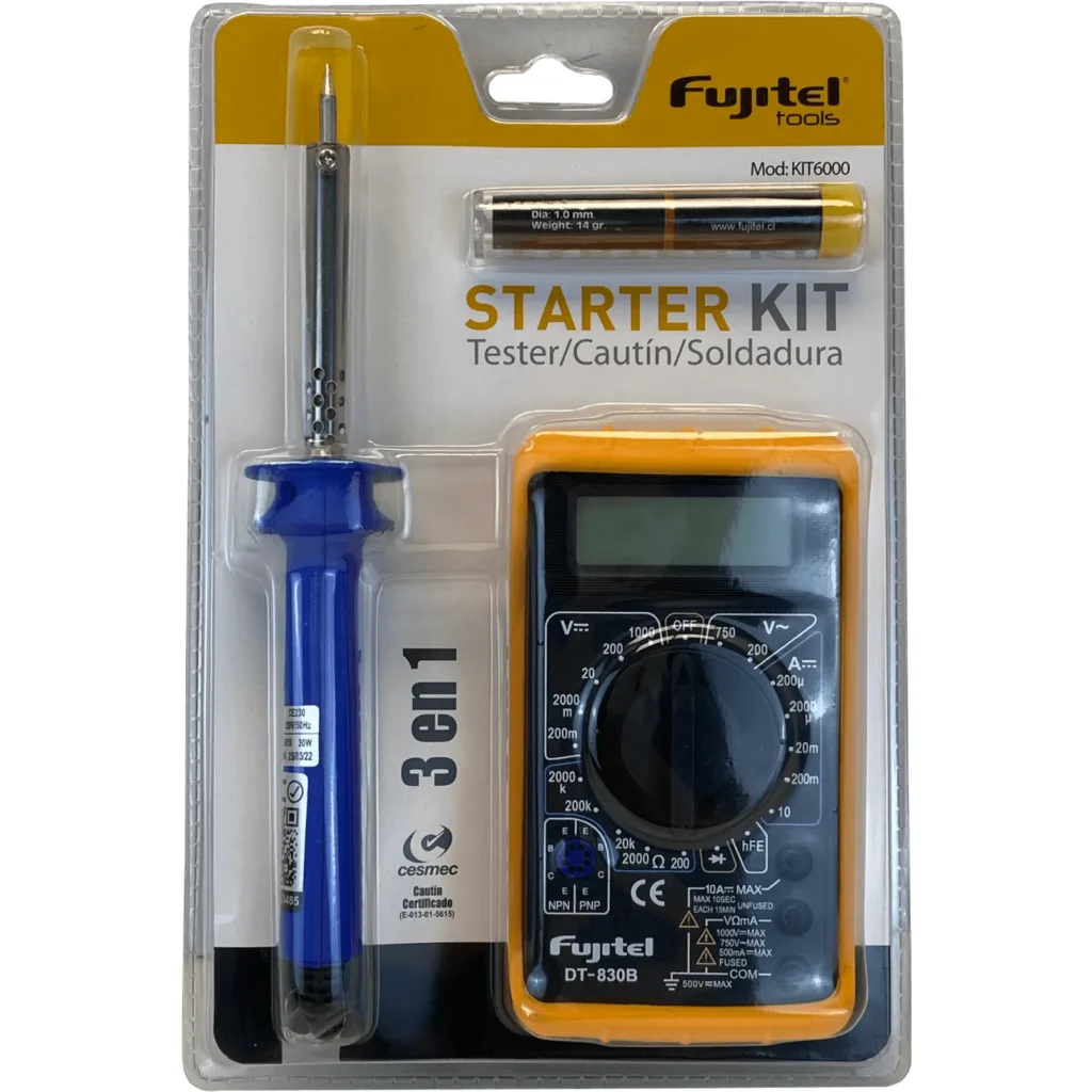 Kit Tester + Kautin + Soldadura Fujitel KIT6000 3 en 1 