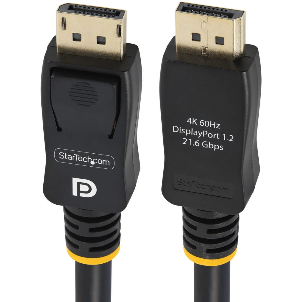 Cable DisplayPort 4K MBR con Cierre de Seguridad Bloqueo con Pestillo 5mt