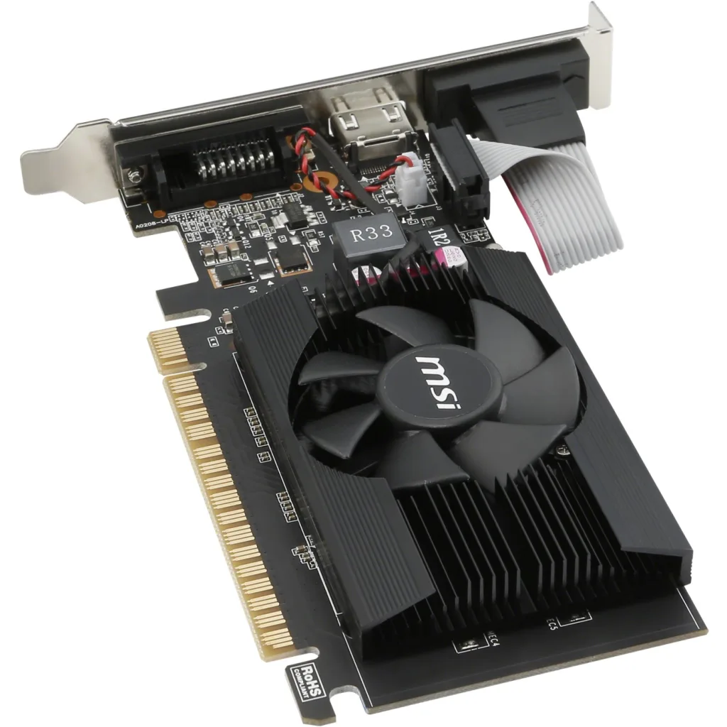 Imagen 7 de Tarjeta de Video MSI NVIDIA GF GT-710 2GB 64bit GDDR3 DVI HDMI VGA  Low Profile