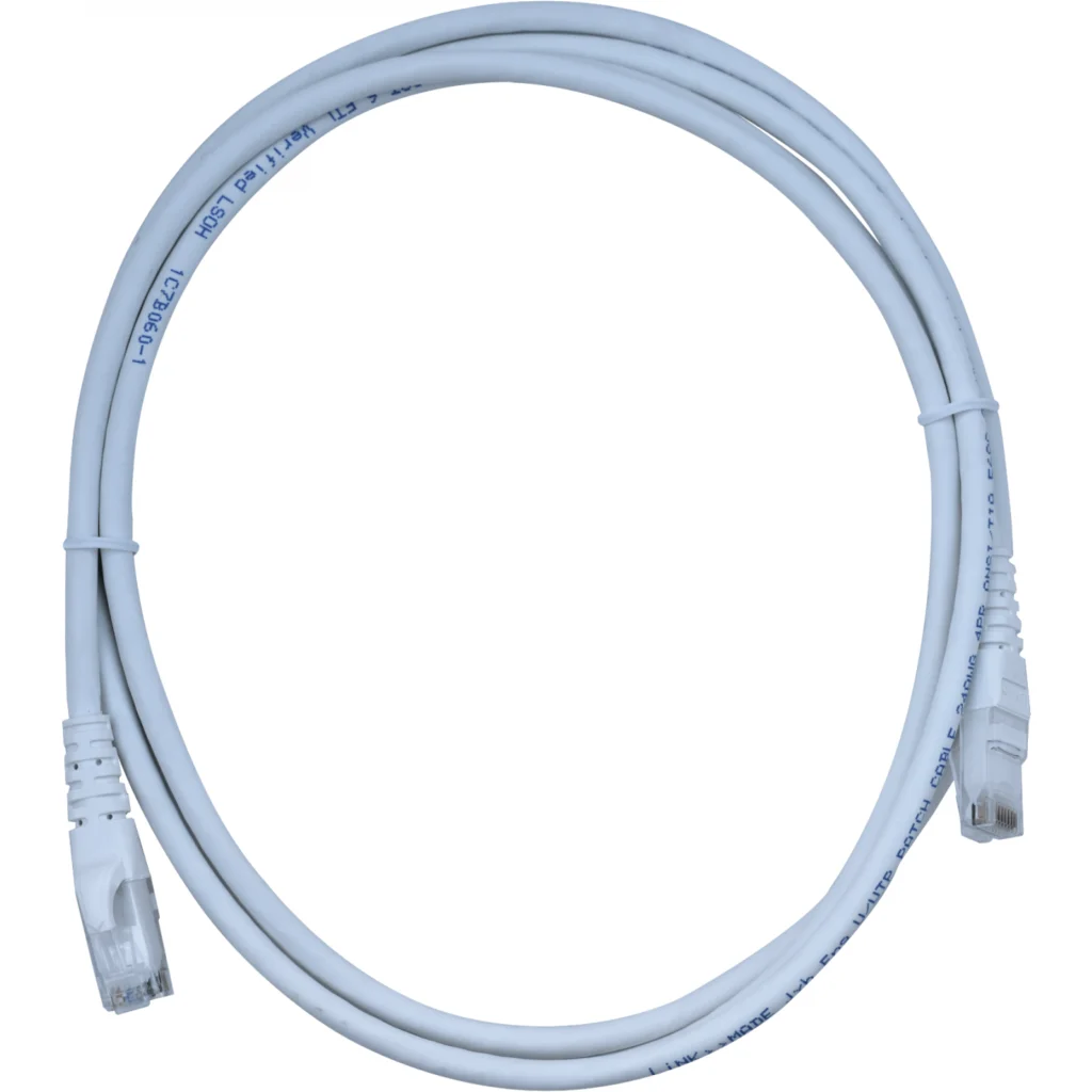 Cable de Red Linkmade Cat6 LSZH U/UTP Inyectado Multifilar 2mts BLANCO