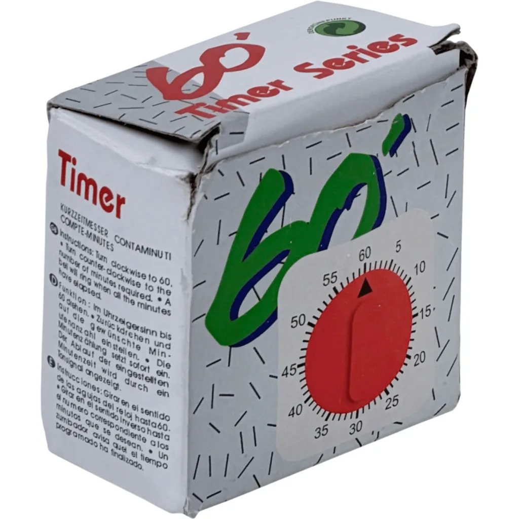 Imagen 2 de Temporizador 60 minutos mecanico Alarma-Campana Plastico Blanco
