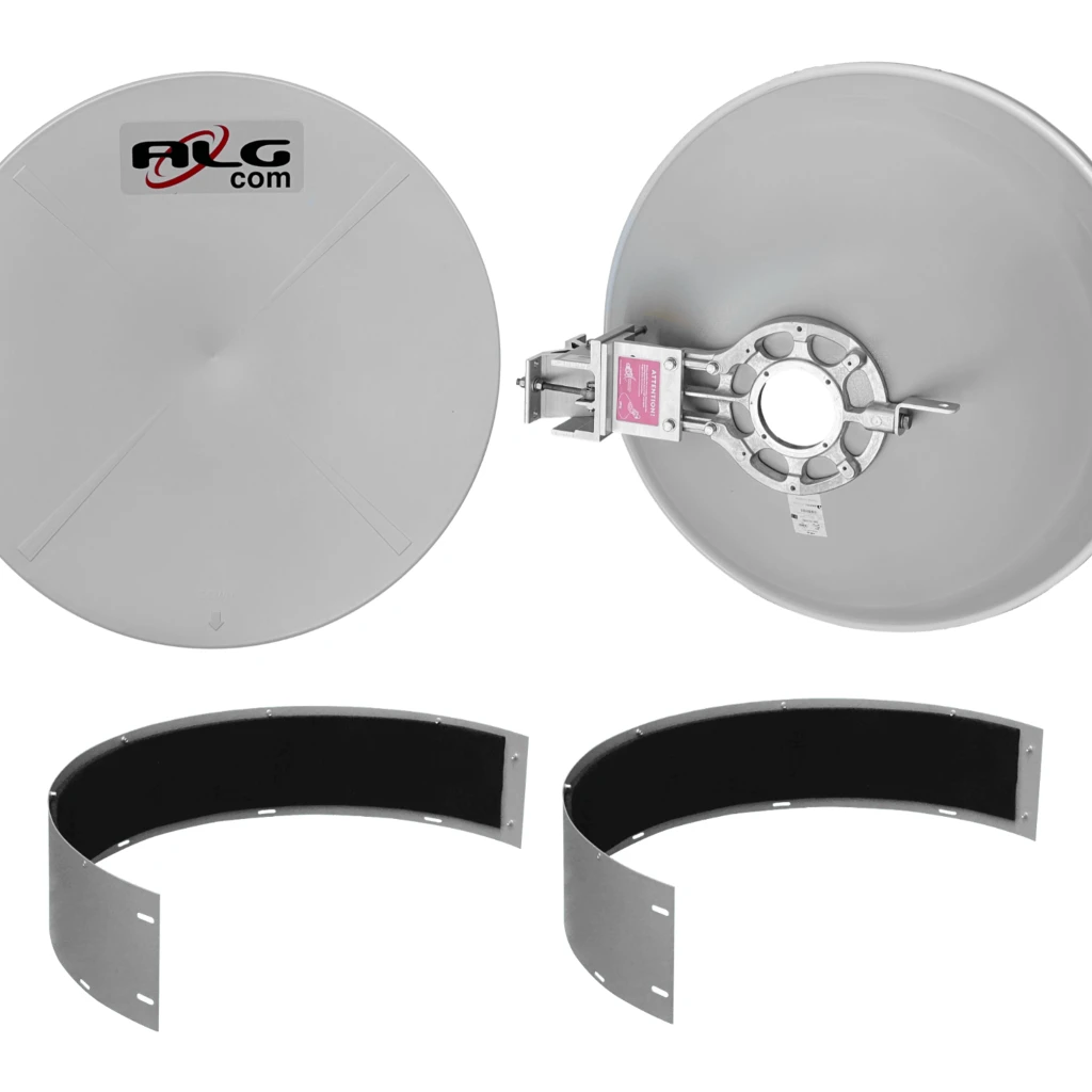 Imagen 1 de ALGCOM ISO+RAD 11GHz 0,6m 37dBi 10,0-11,7GHz 3o 2x2 2-RPSMA-H Antena