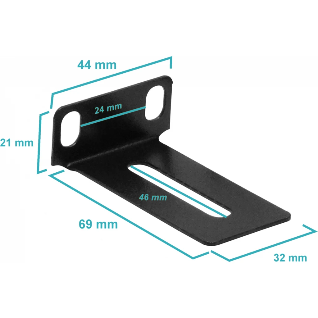 LINKMADE 26mm Aletas Orejas Alas p/Montar 1U en Rack 19 Pulgadas