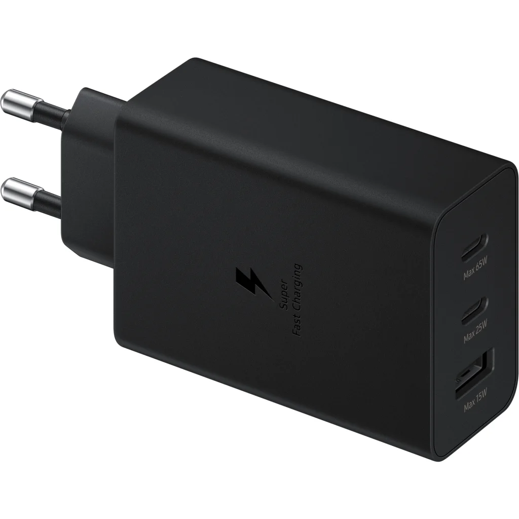 Imagen 3 de Adaptador de Carga Trio Samsung TA6530, 65W 2*USB-C + 1*USB-A Negro