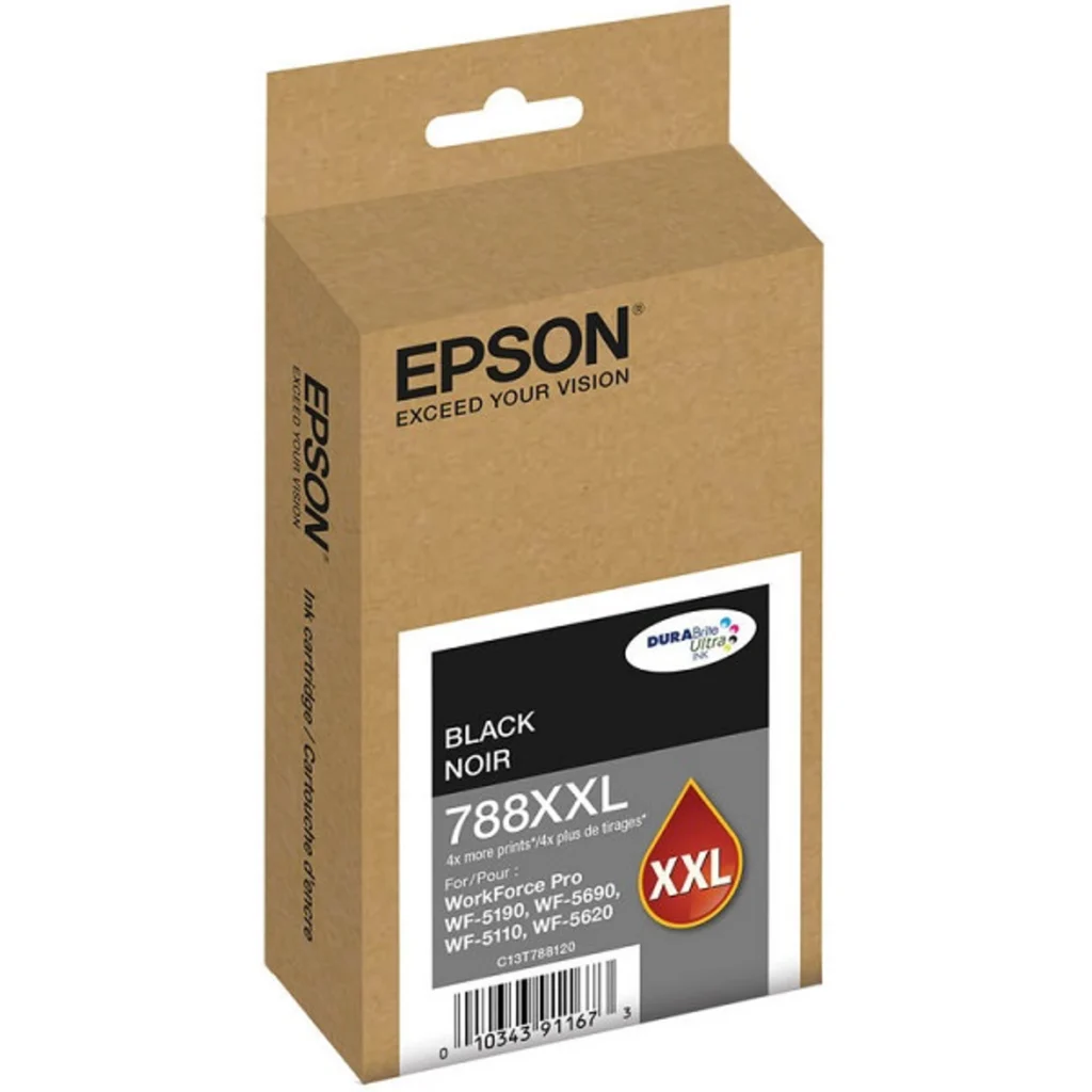 Imagen 2 de Cartridge Epson T788 Negro para WF 5110/5190/5620/5690, 4000 Pag.