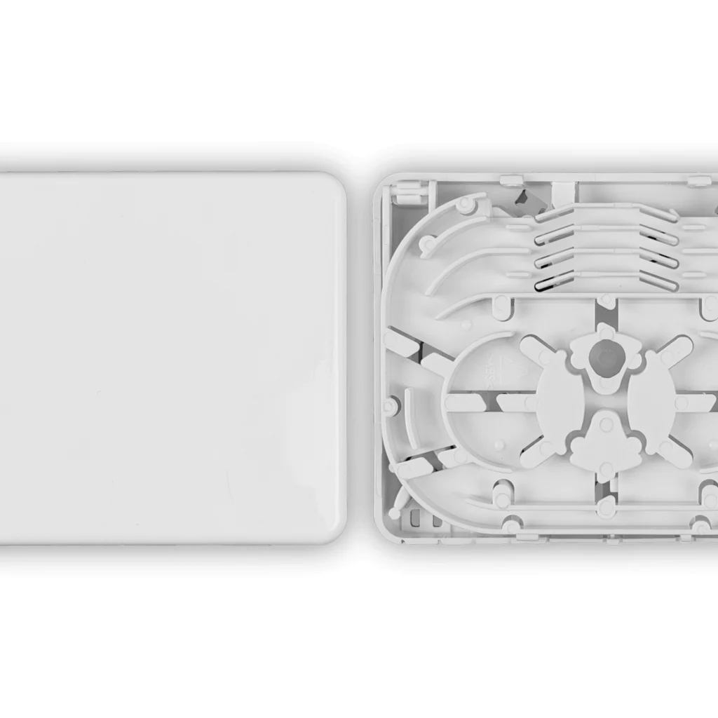 Imagen 7 de Caja Blanca p/Riel-DIN inc-4-Mang 2-CL-Rectang IP20 para Fibra NAP