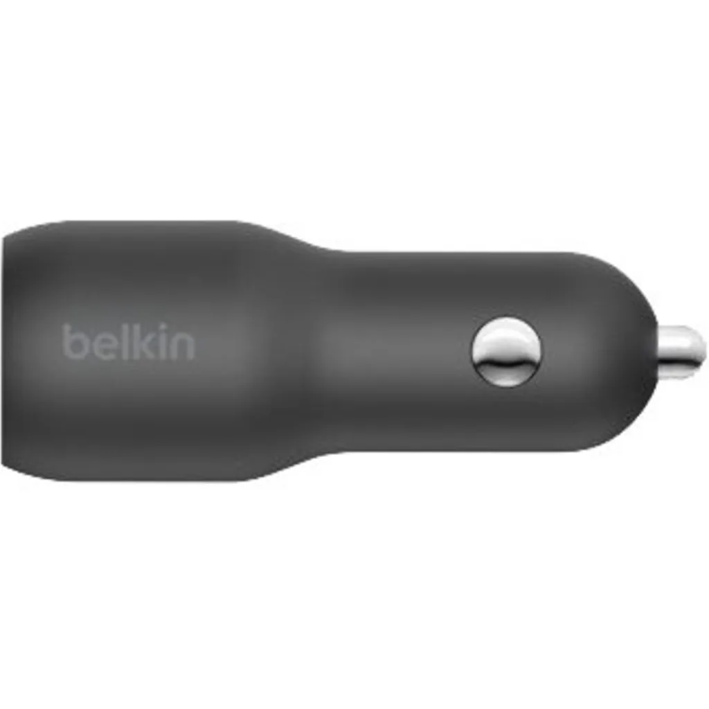 Imagen 1 de Belkin Dual Car Charger - Adaptador de corriente para el coche - 37 vatios - PD 3.0 - 2 conectores de salida (USB, 24 pin USB-C)