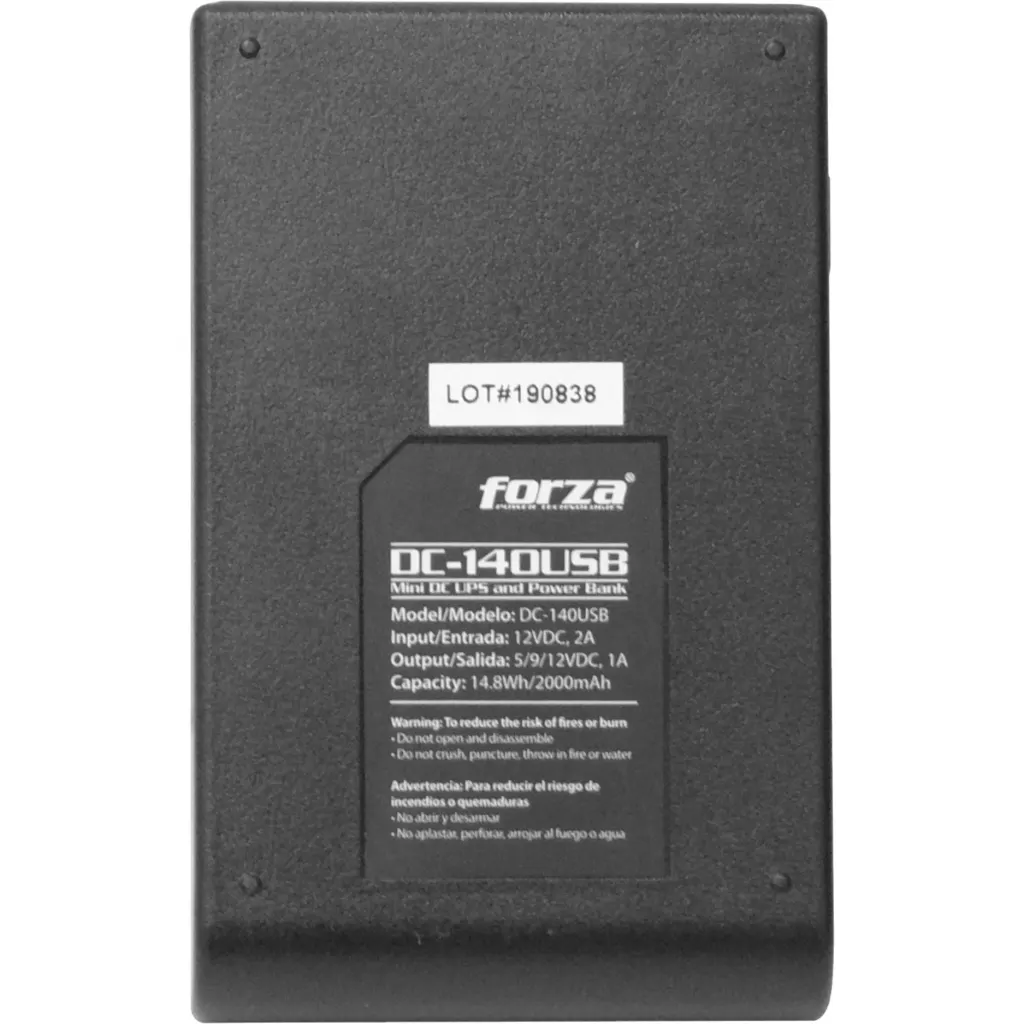 UPS Forza Mini-UPS Portatil DC 14watts USB 5-9-12V