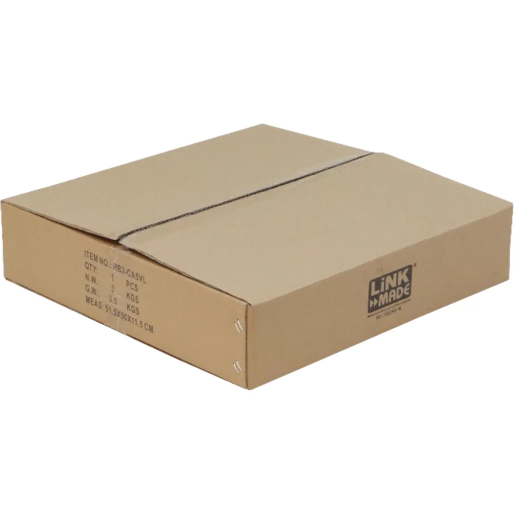 Imagen 3 de LINKMADE 2U Bandeja Central Ventilada Ajustable Negra 60cm