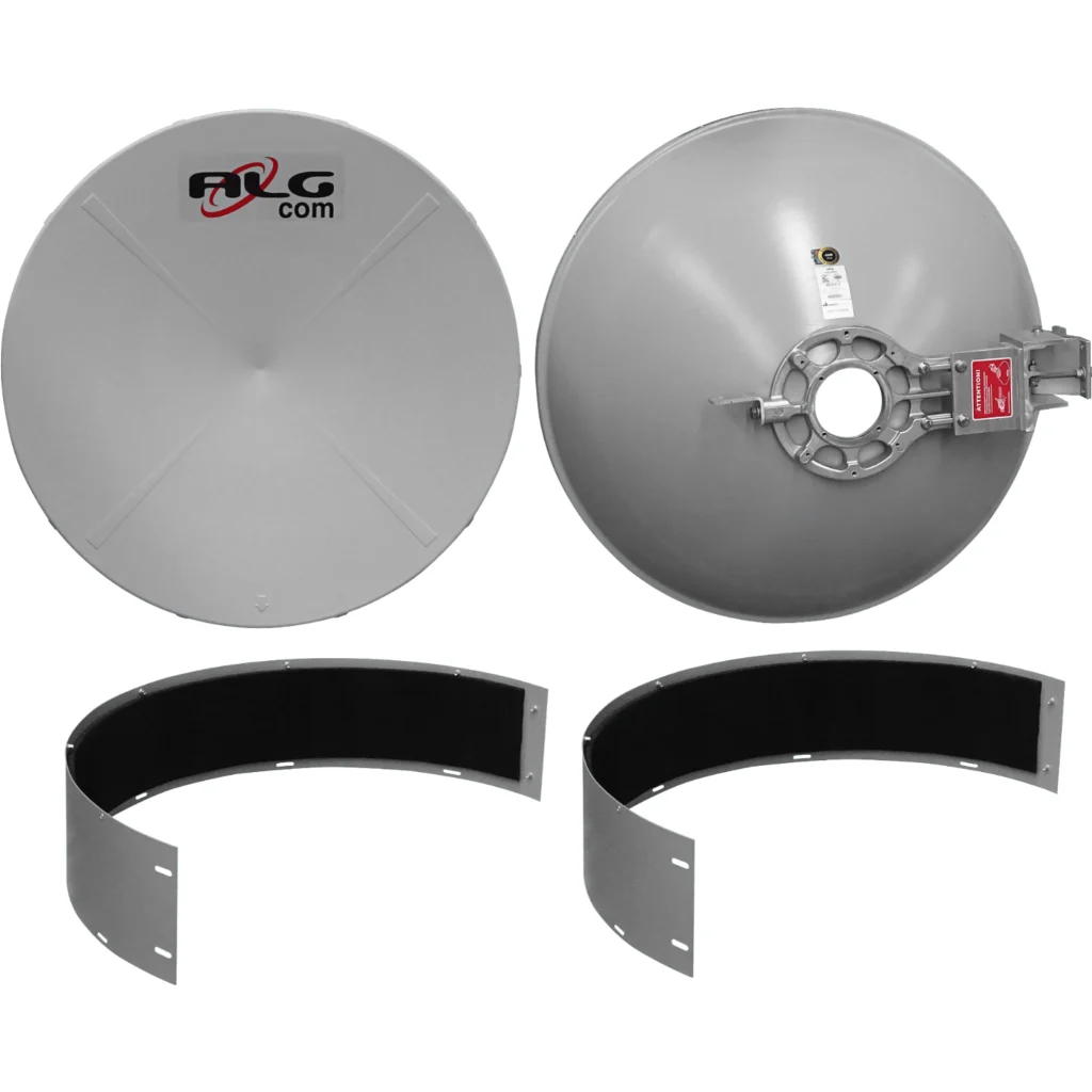 Imagen 3 de ALGCOM ISO+RAD 5GHz 0,9m 30-33dBi 6GHz 4,9-6,4GHz 2x2 2-RPSMA-H Antena