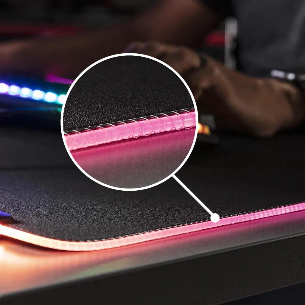 Imagen 4 de Mouse Pad Gamer HyperX Pulsefire XL, 90*42cm Espesor 3mm Color Negro