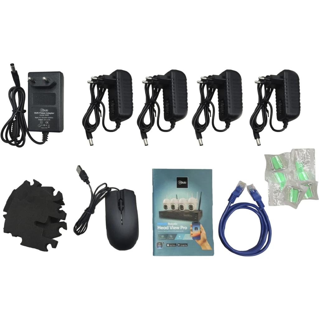 Imagen 5 de MLAB KIT NVR 4 CAMARAS WIFI ROBOTIC HEAD-VIEW PRO 1296P PTZ OUTDOOR IP67