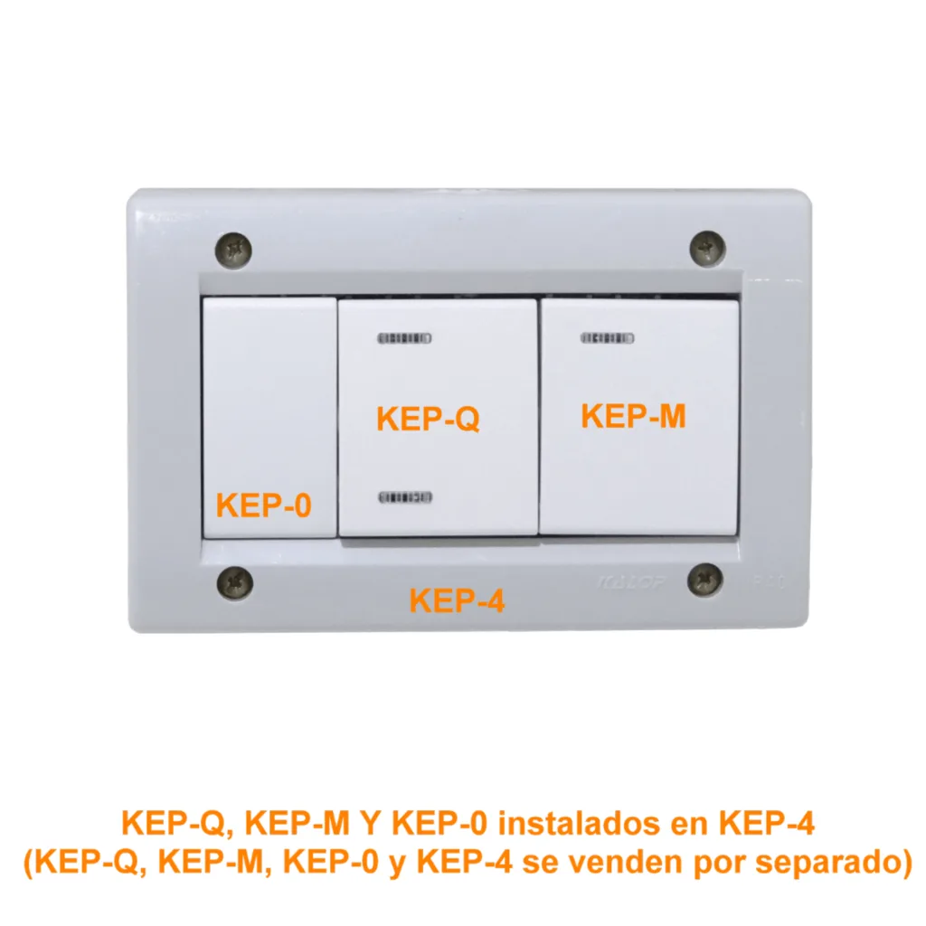 Imagen 3 de KALOP Blanco Teclon/2 3pin 9/24 Interruptor 16A 250V req/KEP-A KL40126