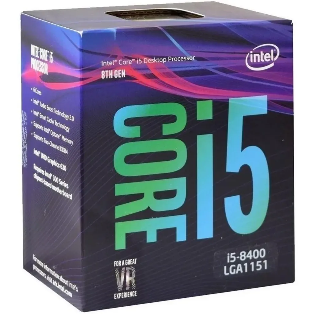 CPU Intel® Core I5-8400 8Gth 2.80GHz-4.00Ghz Turbo 9MB 6 nucleos LGA1151 c/FAN (Reacondicionado - Sin Disipador)
