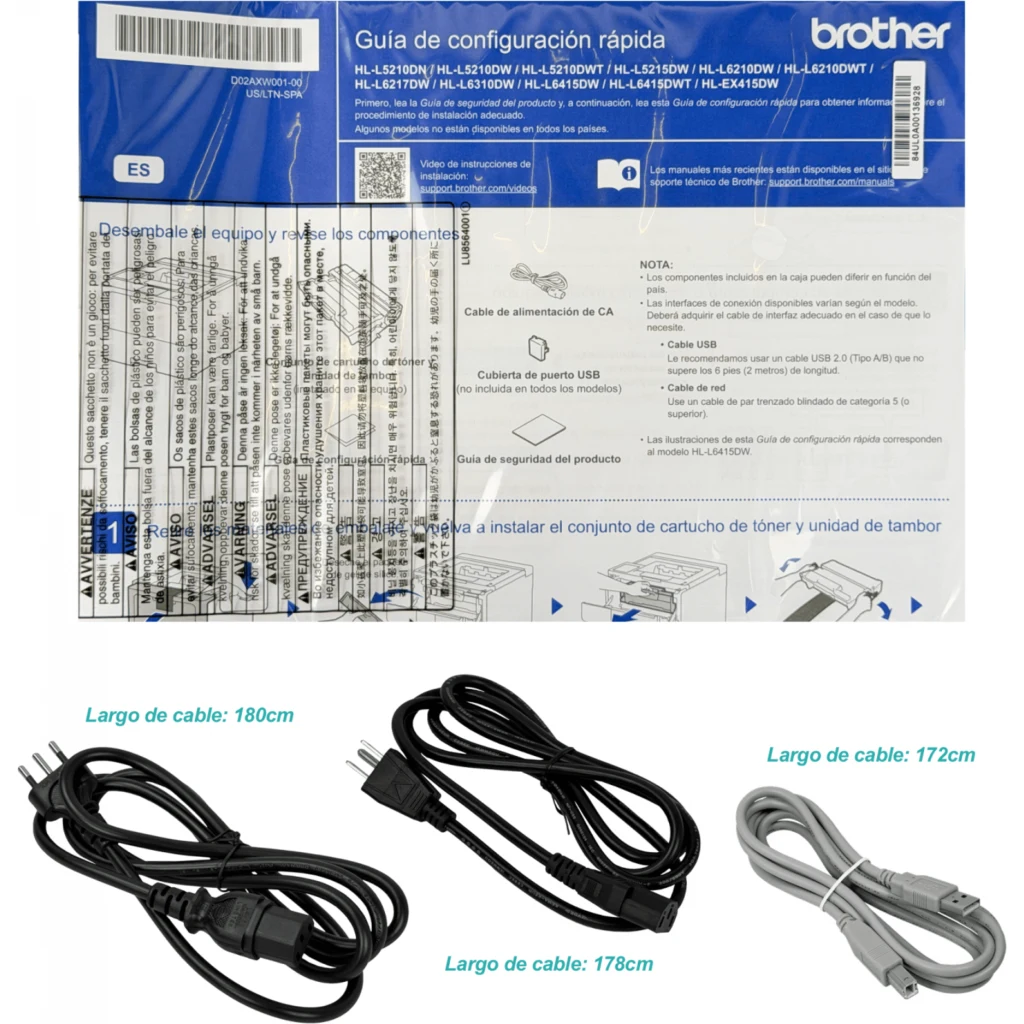 Imagen 8 de BROTHER LAN-USB Impresora Laser 48ppm 1200x1200dpi Duplex HL-L5210DN