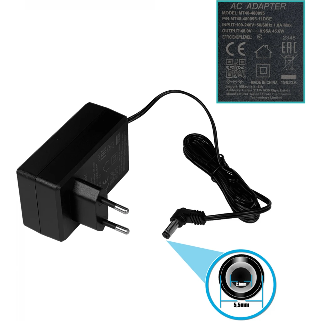 Imagen 6 de MIKROTIK WiFi6 6dBi 2,4GHz-574 5Ghz-1200 L4 in-48V 1-sim 2-1000-PoE