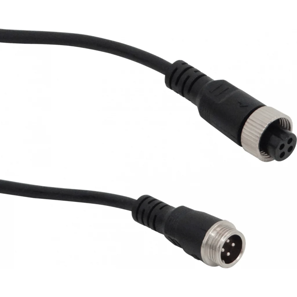 Imagen 1 de Cable 5mt GX12-4pin Macho-Hembra Aviacion