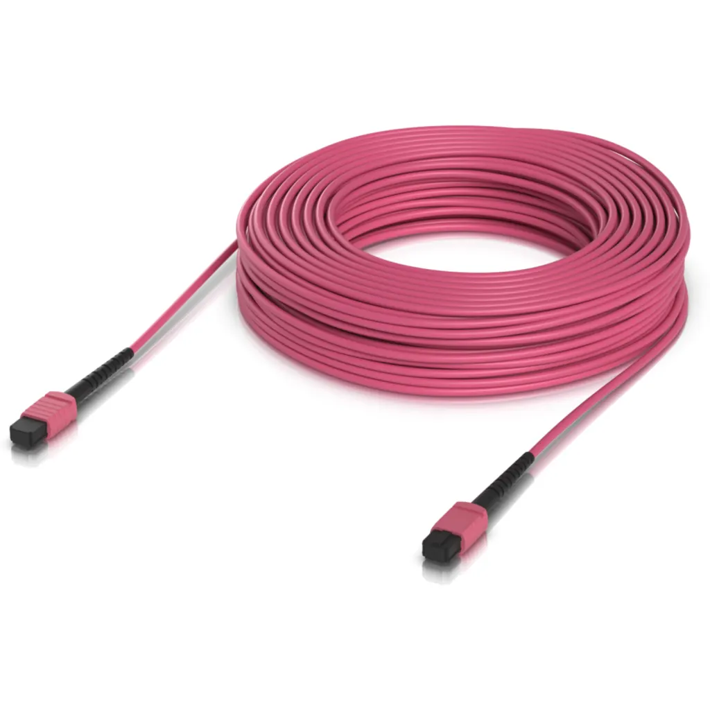 Imagen 1 de UI 30mt MPO-MPO 12-Fibras Type-B OM4 Multimodo MM Jumper Fibra LSZH