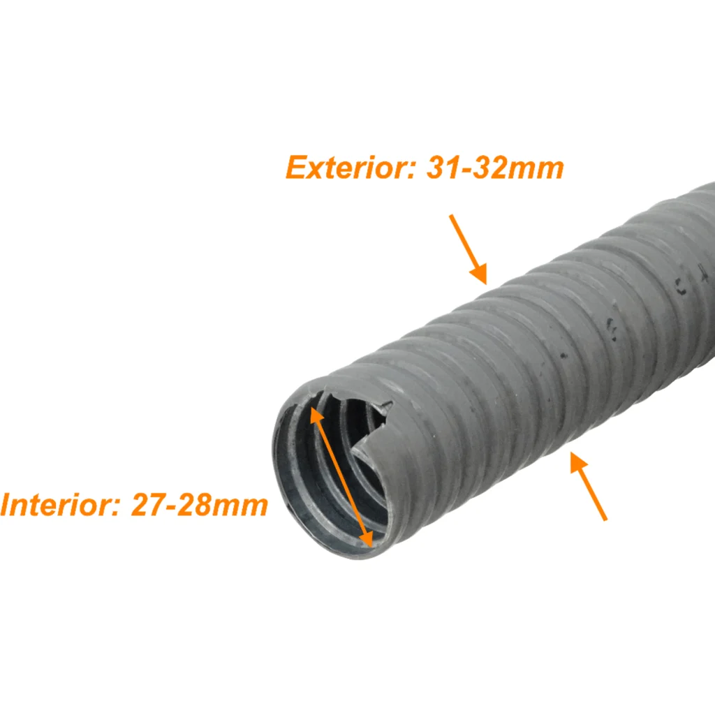 Imagen 2 de 32mm Rollo-50mts Conduit Flexible Metalico Cubierto-PVC PCFC