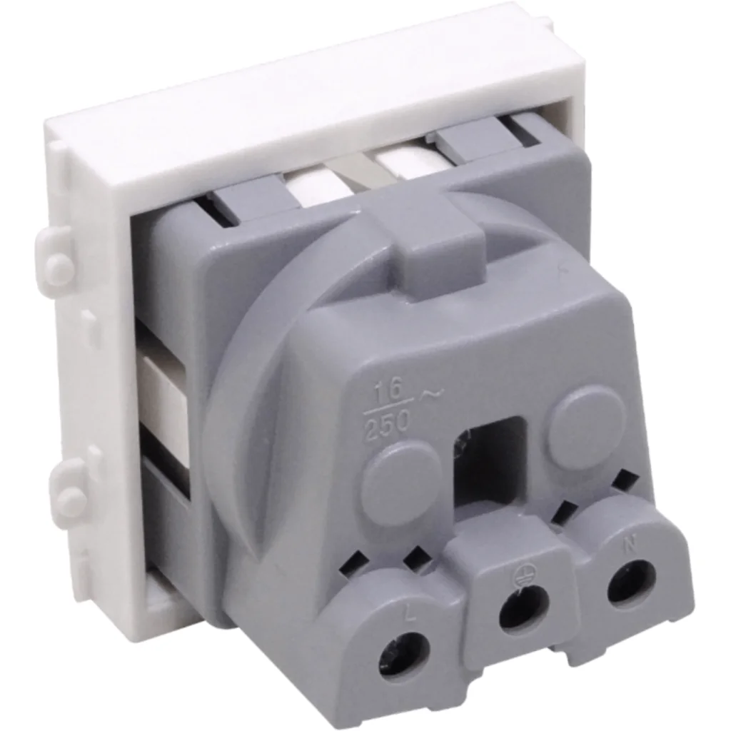 Imagen 1 de Modulo Schuko sin-Certificacion 16A 2P+T para Placa Multimedia FQ2 FQ3