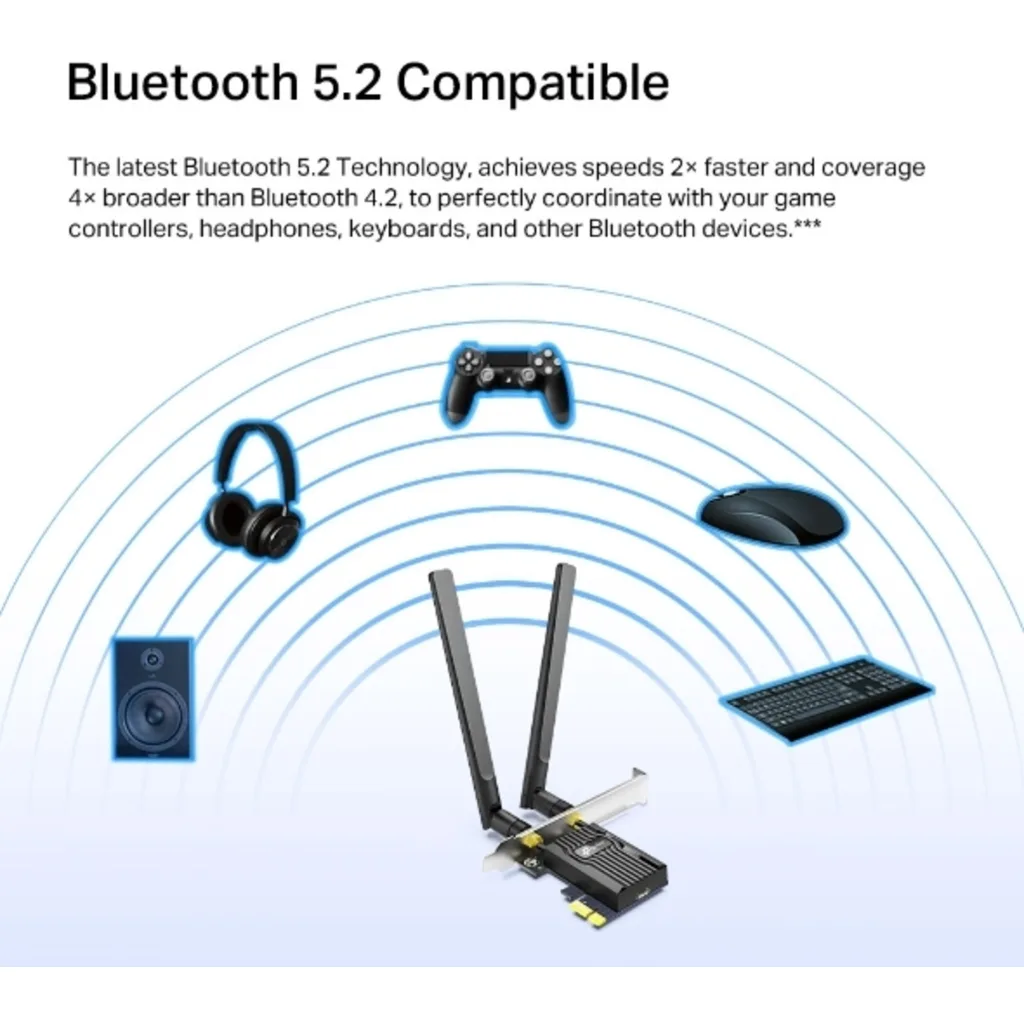 Imagen 3 de Tarjeta de Red TP-Link Archer TX55E AX3000 Dual Band Wi-Fi 6 Bluetooth PCIe