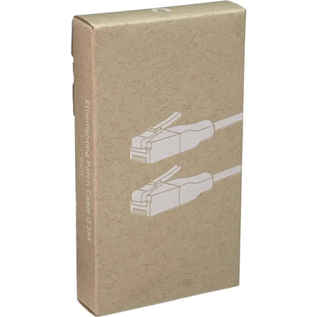 Imagen 2 de UBIQUITI 30cm Cable Etherlighting Blanco Cat6 UACC-Cable-Patch-EL