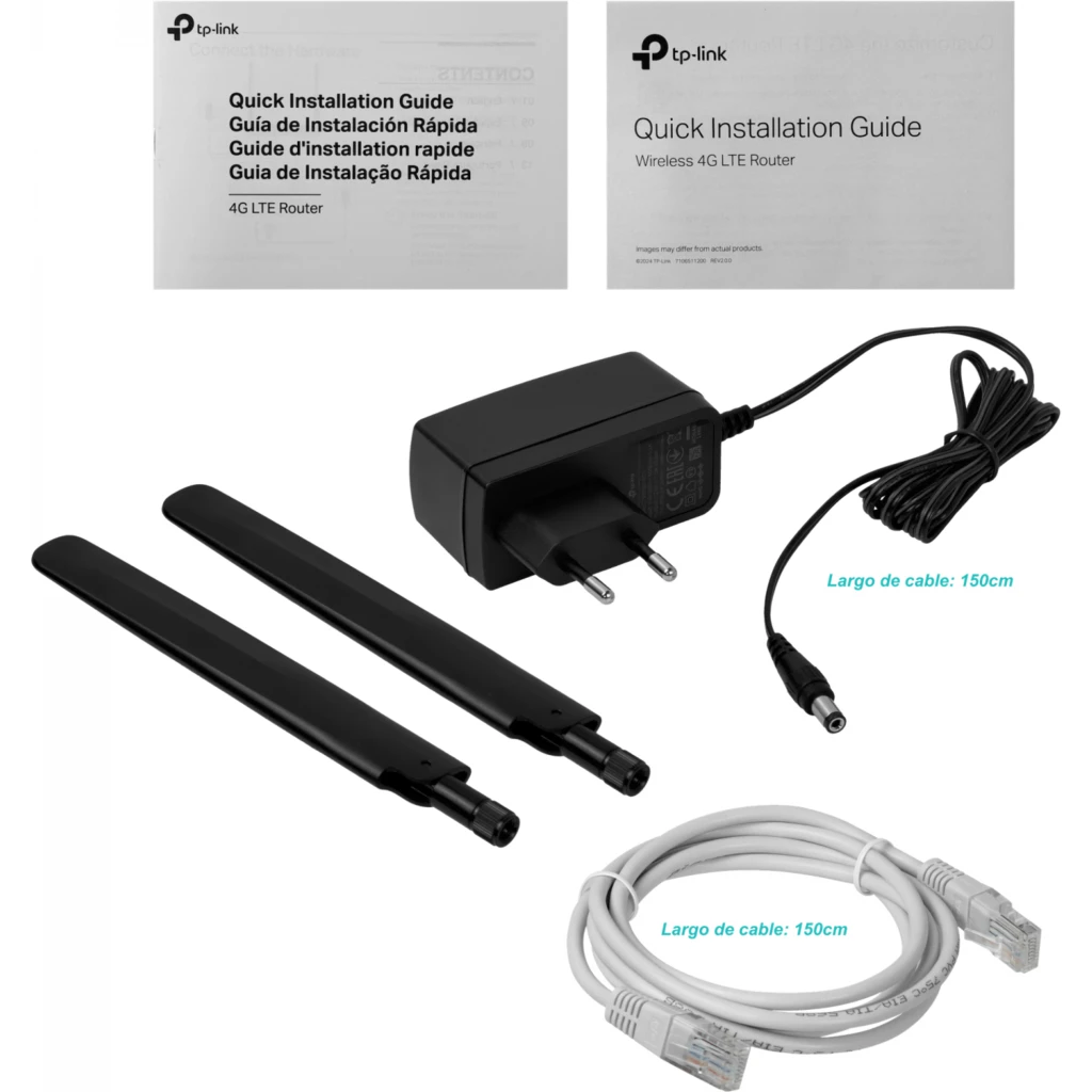 TP-LINK 150mbps 4G/LTE 1-Sim 1-WAN 3-100 Router 2-.SMA 2,4/5GHz AC1200