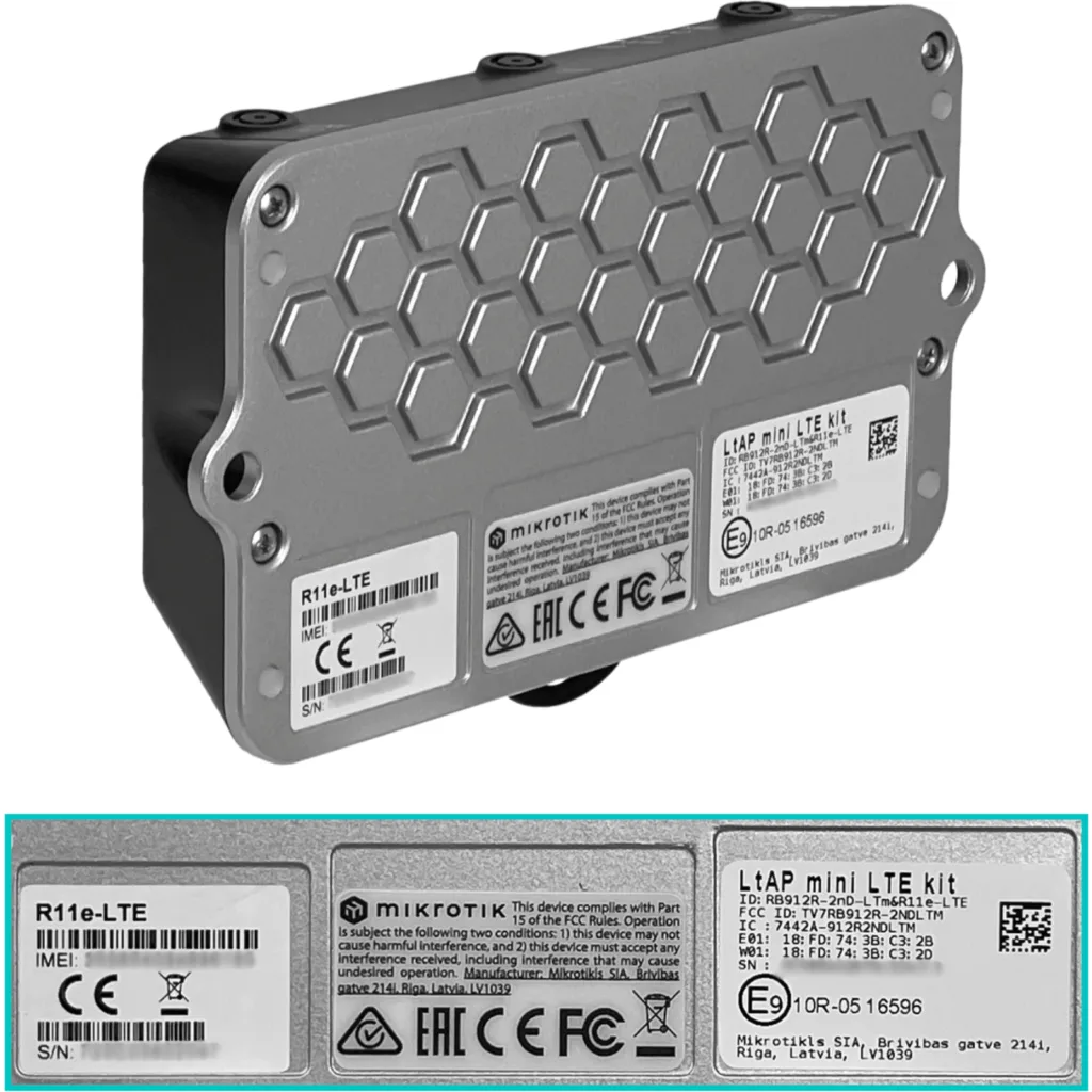 Imagen 5 de MIKROTIK LTE-1-2-3-7-8 2-Sim 2-U.FL GPS 2,4GHz 22dBm 2x2-2dBi 1-100 L4