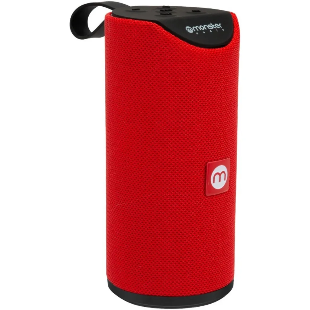 Imagen 1 de Parlante Portátil Monster P450R, 10W FM Bluetooth mSD Color rojo