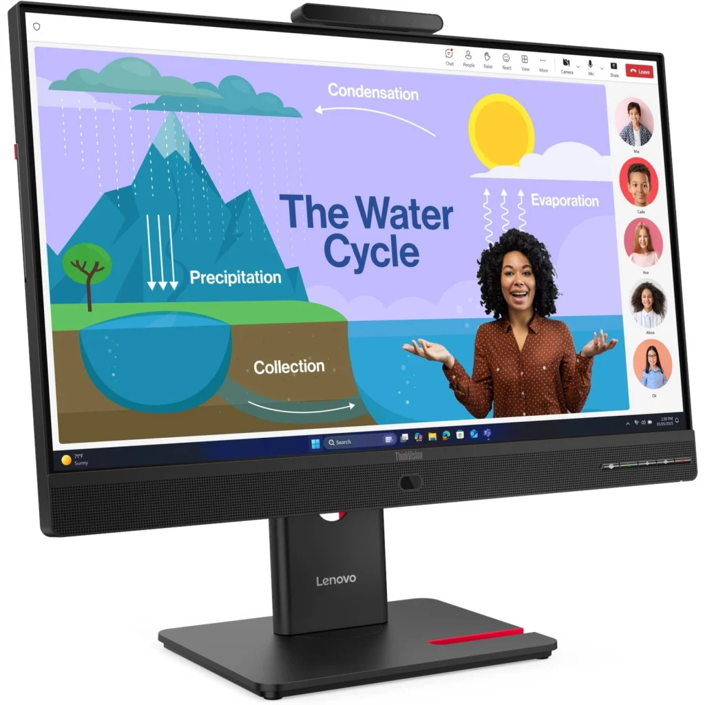Monitor Lenovo ThinkVision T24D-4v 23.8" FHD1920*1080IPS LAN DP HDMI USB-C 120Hz