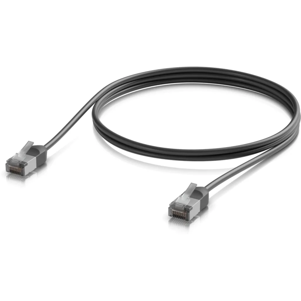 Imagen 1 de UBIQUITI 1mt Negro Cat6A F/UTP Cable Exterior TPE 10GbE PoE+++